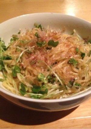 節約！和風貝割れパスタ-レシピのメイン写真