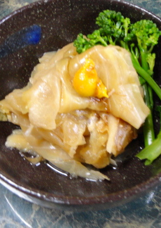 小さな野菜☆蒸しキャベツの辛子和え-レシピのメイン写真