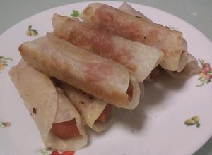 残った餃子の皮でソーセージ巻き-レシピのメイン写真