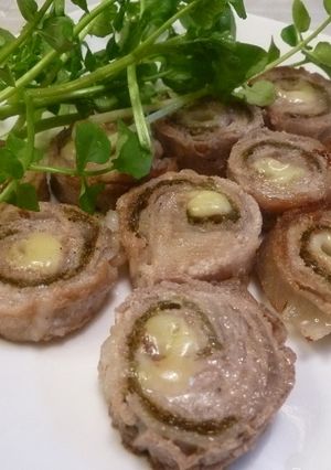 豚肉のりチーズ巻き〰❤-レシピのメイン写真