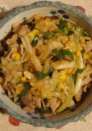 ワチ家のクソ簡単野菜炒め~-レシピのメイン写真