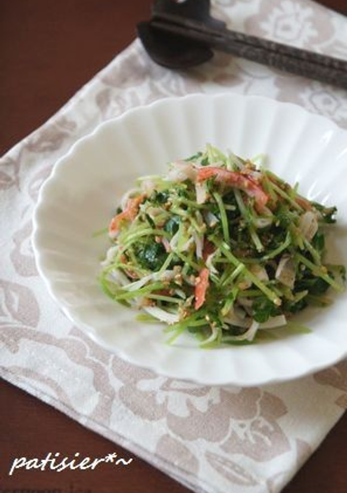 豆苗とカニかまの和え物✿-レシピのメイン写真