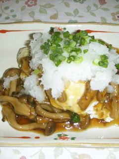 豆腐ハンバーグきのこおろしソースがけ-レシピのメイン写真