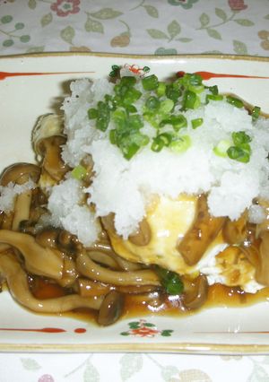 豆腐ハンバーグきのこおろしソースがけ-レシピのメイン写真
