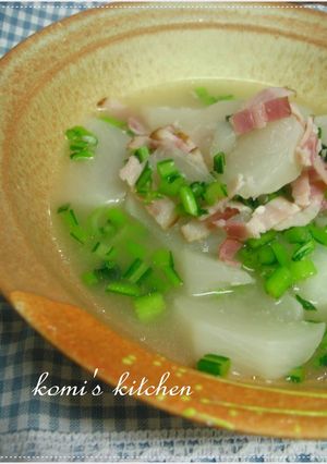蕪とベーコンの塩麹煮-レシピのメイン写真