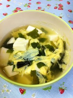 わかめ豆腐スープ-レシピのメイン写真