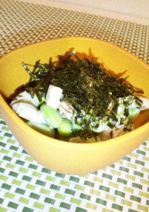 残った枝豆次の日に☆わさマヨサラダ！！-レシピのメイン写真