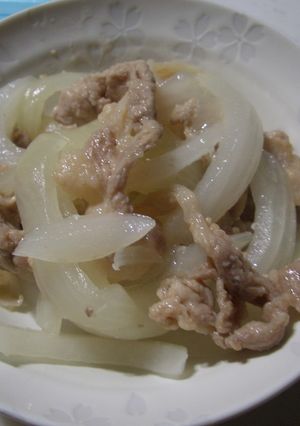 豚肉と新玉ねぎのいためもの-レシピのメイン写真