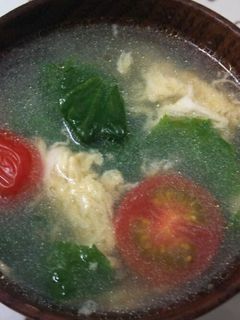 レタスとトマトのスープ-レシピのメイン写真