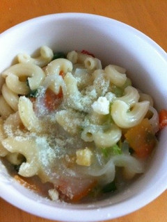 簡単一人ご飯!カップスープパスタ-レシピのメイン写真