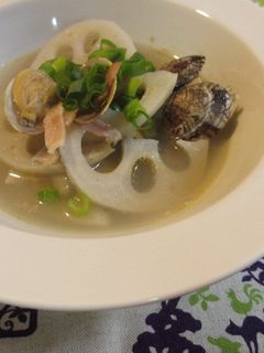 あさりとれんこんのスープ♪-レシピのメイン写真