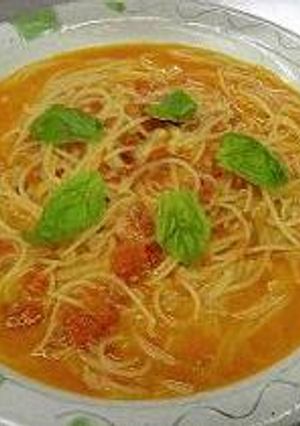 モッツァレラチーズ・トマト・バジリコのパスタ-レシピのメイン写真