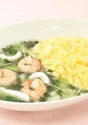 玉子チャーハン 海鮮スープ添え-レシピのメイン写真