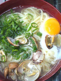 簡単激安ランチアサリ卵うどん-レシピのメイン写真