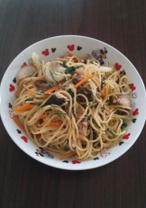 ブリの照り焼きリメイク☆パスタ-レシピのメイン写真
