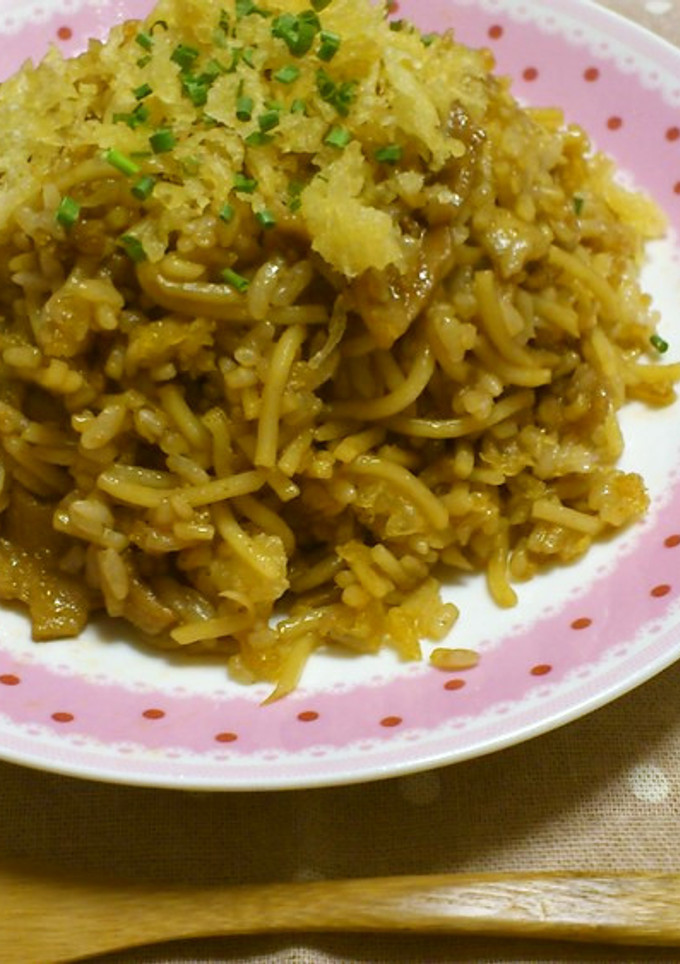 節約なのにこってり旨★鶏皮そば飯-レシピのメイン写真