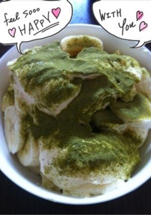 ティラミスクリーム 抹茶 バナナがけ-レシピのメイン写真