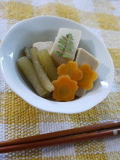 ふきと高野豆腐の煮物-レシピのメイン写真