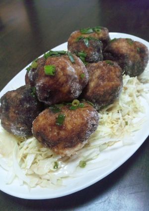 ☆鶏挽き肉とおからのヘルシー唐揚げ風？☆-レシピのメイン写真
