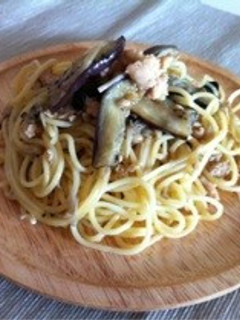 和風パスタ♪なすと鶏ひき肉のそぼろ仕立て-レシピのメイン写真