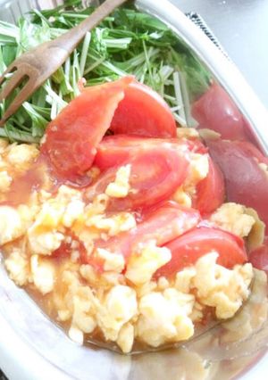 トマトとタマゴ炒め～ｽｨｰﾄﾁﾘ味～-レシピのメイン写真