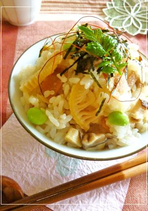 筍とベーコンの混ぜご飯。-レシピのメイン写真