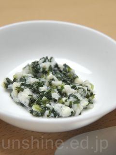 【離乳食 中期】ほうれん草の白和え-レシピのメイン写真