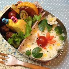 รูปของ キャラ弁☆金魚ちゃんのお弁当♪