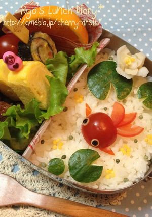 キャラ弁☆金魚ちゃんのお弁当♪-レシピのメイン写真