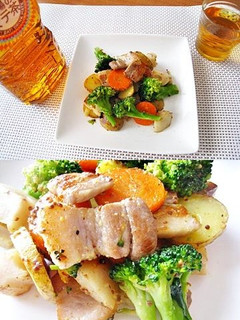 ハーブ豚と野菜の粒マスタード炒め-レシピのメイン写真