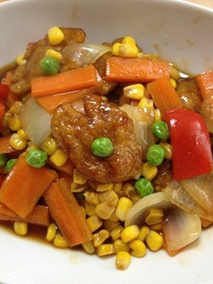 ダイエットに!大豆たんぱく中華炒め煮-レシピのメイン写真