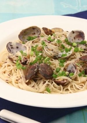 あさりの冷製カッペリーニ 赤しそ風味-レシピのメイン写真