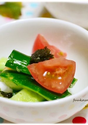 たたききゅうりのトマト和え-レシピのメイン写真