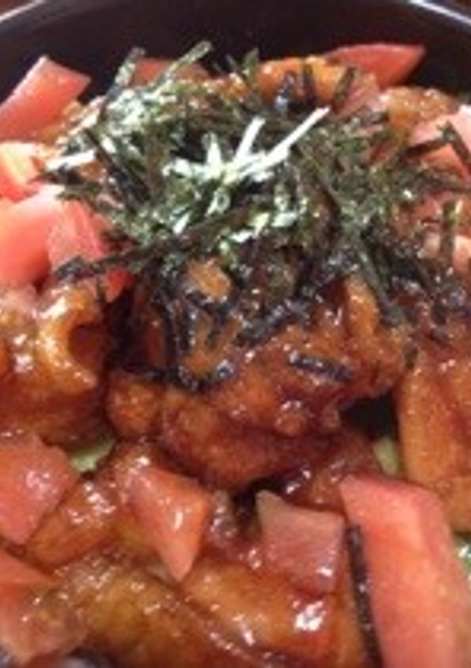 とりトマ丼-レシピのメイン写真