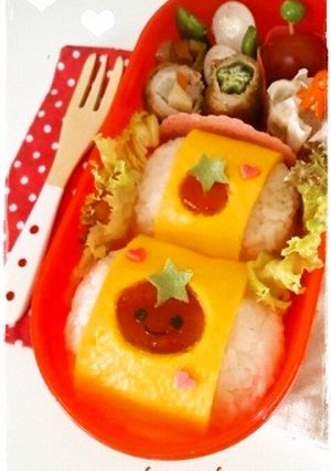 キャラ弁*簡単♪トマトちゃん♡おにぎり-レシピのメイン写真
