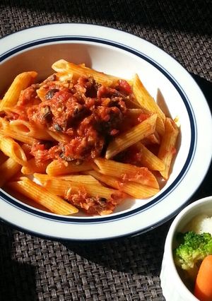 イタリア人直伝★簡単オリーブ＆ツナパスタ-レシピのメイン写真