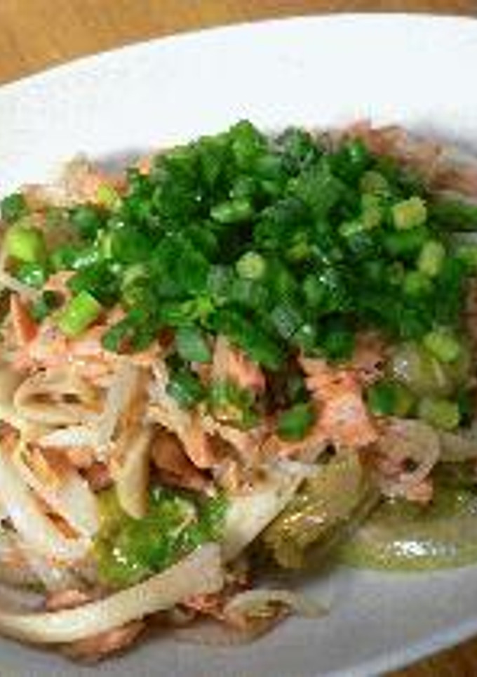 サケとキノコの和風うどん-レシピのメイン写真