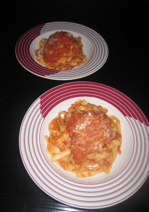 まろやかトマトソースのスパゲティー-レシピのメイン写真