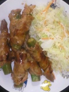 オクラの豚肉巻き-レシピのメイン写真
