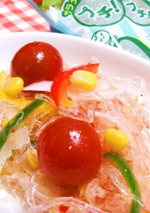 冷製イタリアンパスタ風♪プチプチ海藻麺-レシピのメイン写真