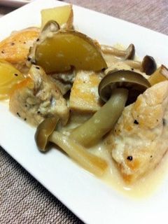 ☆簡単☆きのこと鶏肉のクリーム煮-レシピのメイン写真