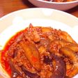 なすと挽き肉のトマトソース炒め♪