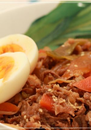 娘一押し！野菜の旨みじんわり☆牛丼風-レシピのメイン写真