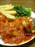 チキンソテー♡トマトガーリックソース