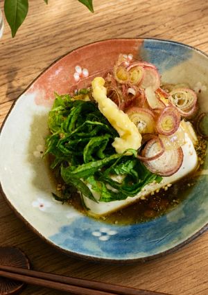 大葉とみょうがとすり胡麻♡冷奴-レシピのメイン写真