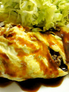 ひき肉オムレツ-レシピのメイン写真
