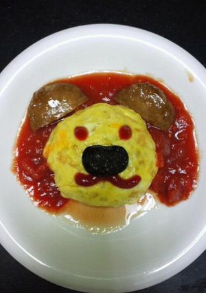 ライオンオムライス-レシピのメイン写真