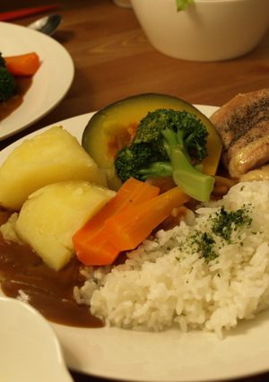 野菜・お肉の味濃厚！絶品つけカレー！-レシピのメイン写真