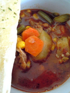 メキシカンチョリソーでピリ辛こく旨スープ-レシピのメイン写真