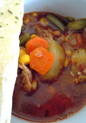 メキシカンチョリソーでピリ辛こく旨スープ-レシピのメイン写真